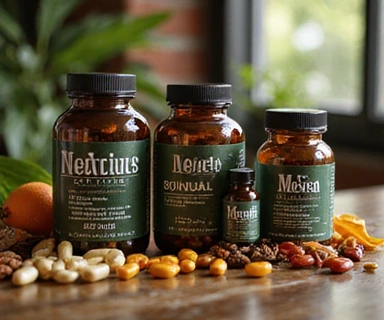 Men's Natural Supplements collection featuring vitamins and wellness products