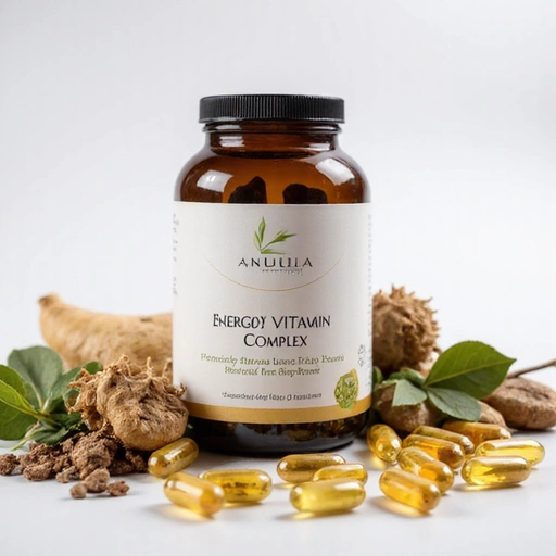 Men's Energy Vitamin Complex product packaging and capsules